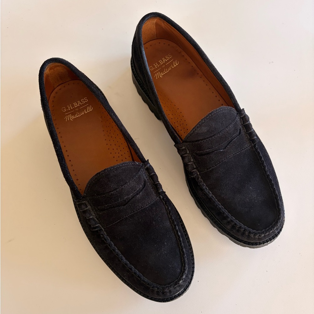 G.H. Bass & Co. x Madewell Black Suede Loafers - Picture 6 of 6